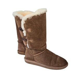 BearPaw Shearling and Suede boots Size 9